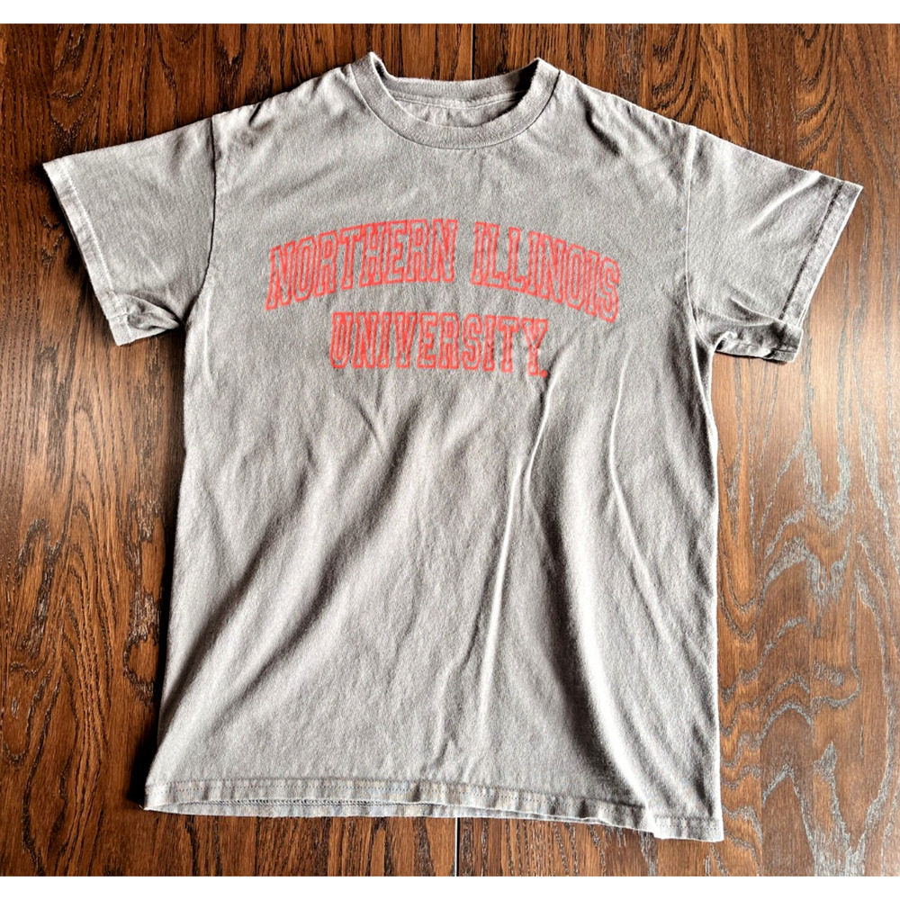 Northern Illinois University Classic Gray T Shirt Mens Small